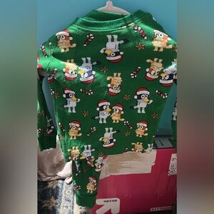 Green Holiday Themed Pajama Set